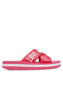 Klapki LOVE MOSCHINO JA28324G0MIX3604 Różowy ze sklepu eobuwie.pl w kategorii Klapki damskie - zdjęcie 184196454