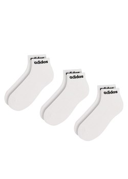 Zestaw 3 par niskich skarpet unisex adidas HT3457 3-PACK Biały ze sklepu eobuwie.pl w kategorii Skarpetki damskie - zdjęcie 184196461