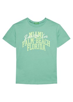 United Colors Of Benetton T-Shirt 3JERC10PE Zielony Regular Fit ze sklepu MODIVO w kategorii T-shirty chłopięce - zdjęcie 184197032