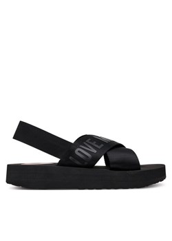 LOVE MOSCHINO Sandały JA16214G0MIX4000 Czarny ze sklepu MODIVO w kategorii Sandały damskie - zdjęcie 184197080