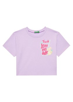 United Colors Of Benetton T-Shirt 35RYC10OZ Zielony Regular Fit ze sklepu MODIVO w kategorii Bluzki dziewczęce - zdjęcie 184197083