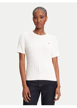 Tommy Hilfiger Sweter WW0WW45656 Écru Regular Fit ze sklepu MODIVO w kategorii Swetry damskie - zdjęcie 184197093