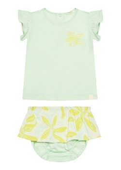 United Colors Of Benetton Komplet t-shirt i spodenki 3O7SAK015 Zielony Regular Fit ze sklepu MODIVO w kategorii Odzież dla niemowląt - zdjęcie 184197112