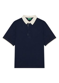 United Colors Of Benetton Polo 3MI5C301U Granatowy Relaxed Fit ze sklepu MODIVO w kategorii T-shirty chłopięce - zdjęcie 184197153