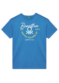 United Colors Of Benetton T-Shirt 3I1XC10OO Niebieski Regular Fit ze sklepu MODIVO w kategorii T-shirty chłopięce - zdjęcie 184197170
