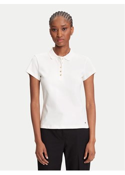 Tommy Hilfiger Polo Gold Button WW0WW45768 Écru Slim Fit ze sklepu MODIVO w kategorii Bluzki damskie - zdjęcie 184197174