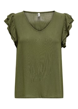 ONLY Bluzka &quot;Chiara&quot; w kolorze khaki ze sklepu Limango Polska w kategorii Bluzki damskie - zdjęcie 184198362