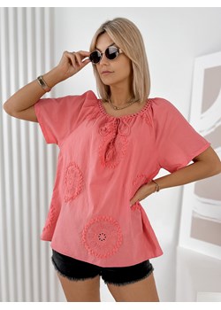 bluzka nolie koralowa one size ze sklepu UBRA w kategorii Bluzki damskie - zdjęcie 184198560