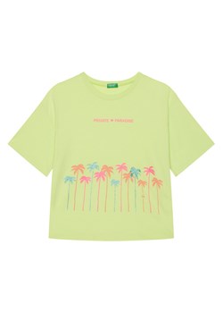United Colors Of Benetton T-Shirt 35RYC10OZ Żółty Regular Fit ze sklepu MODIVO w kategorii Bluzki dziewczęce - zdjęcie 184199574
