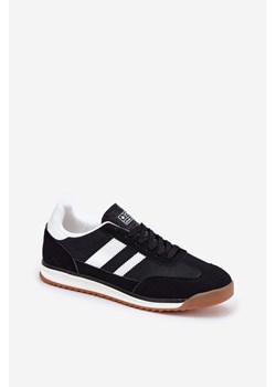 Męskie Sneakersy Buty Sportowe Czarne Sivara ze sklepu ZAZOO w kategorii Buty sportowe męskie - zdjęcie 184200290