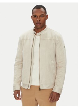 Guess Kurtka przejściowa M5YL02 W0252 Beżowy Regular Fit ze sklepu MODIVO w kategorii Kurtki męskie - zdjęcie 184200970