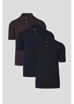 Zestaw 3 Koszulek Polo z Wiskoza Nils ze sklepu Lancerto S.A. w kategorii T-shirty męskie - zdjęcie 184201111