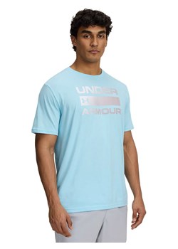 Under Armour Koszulka w kolorze błękitnym ze sklepu Limango Polska w kategorii T-shirty męskie - zdjęcie 184201293