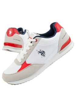 Buty sportowe U.S. Polo ASSN. UP21M48062-WHI-RED01 białe ze sklepu ButyModne.pl w kategorii Buty sportowe męskie - zdjęcie 184202211
