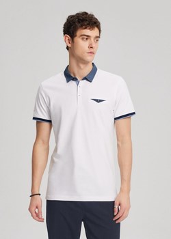 Koszulka polo z tkaninowym kołnierzem we wzór ze sklepu Diverse w kategorii T-shirty męskie - zdjęcie 184202482
