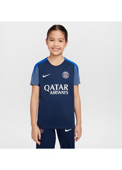 Koszulka piłkarska z krótkim rękawem dla dużych dzieci Nike Dri-FIT Paris Saint-Germain Strike - Niebieski ze sklepu Nike poland w kategorii T-shirty chłopięce - zdjęcie 184204011