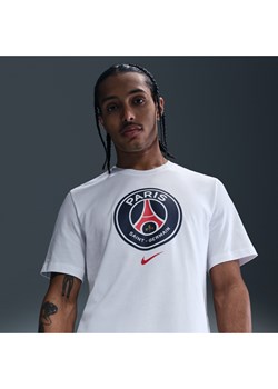 Męski T-shirt piłkarski Nike Paris Saint-Germain - Biel ze sklepu Nike poland w kategorii T-shirty męskie - zdjęcie 184204034