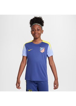 Koszulka piłkarska z krótkim rękawem dla dużych dzieci Nike Dri-FIT Atlético Madryt Strike - Fiolet ze sklepu Nike poland w kategorii T-shirty chłopięce - zdjęcie 184204040