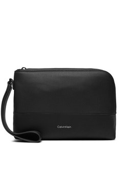 Saszetka Calvin Klein Ck Must Compact Case K50K512800 Czarny ze sklepu eobuwie.pl w kategorii Saszetki - zdjęcie 184204643