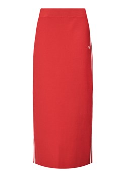 adidas Spódnica ołówkowa adicolor Knit 3-Stripes JW2660 Czerwony Regular Fit ze sklepu MODIVO w kategorii Spódnice - zdjęcie 184204663