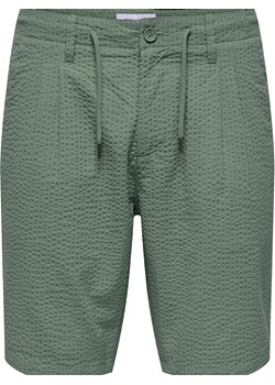 ONLY &amp; SONS Szorty w kolorze zielonym ze sklepu Limango Polska w kategorii Spodenki męskie - zdjęcie 184205940