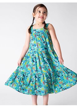 Frugi Sukienka w kolorze turkusowym ze wzorem ze sklepu Limango Polska w kategorii Sukienki dziewczęce - zdjęcie 184206053