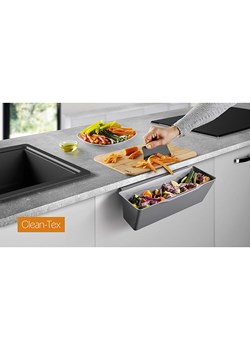 metaltex Taca w kolorze szarym na odpady - (S)35 x (W)16 x (G)13 cm ze sklepu Limango Polska w kategorii Akcesoria kuchenne - zdjęcie 184206222