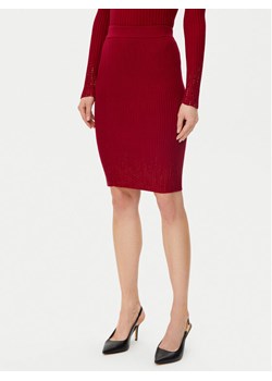 Guess Spódnica ołówkowa W5RD83 Z2Y50 Czerwony Slim Fit ze sklepu MODIVO w kategorii Spódnice - zdjęcie 184206764