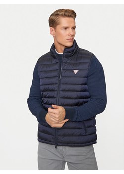 Guess Bezrękawnik M4YN11 WG922 Niebieski Regular Fit ze sklepu MODIVO w kategorii Kamizelki męskie - zdjęcie 184206810