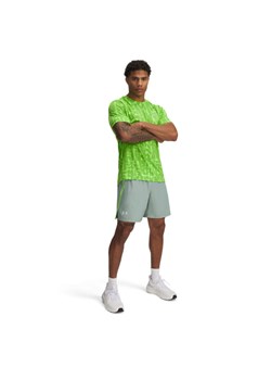 Męskie spodenki do biegania Under Armour UA Launch 7\'\' Short - zielone ze sklepu Sportstylestory.com w kategorii Spodenki męskie - zdjęcie 184208063