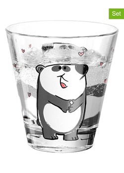 LEONARDO Szklanki (2 szt.) &quot;Bambini Panda&quot; w kolorze czarno-białym - 215 ml ze sklepu Limango Polska w kategorii Naczynia - zdjęcie 184209652