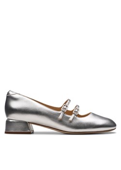 Clarks Baleriny Daiss 30 Shine 26179900 Srebrny ze sklepu MODIVO w kategorii Balerinki - zdjęcie 184209761