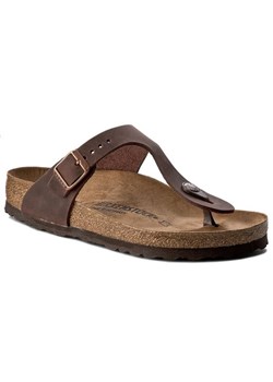 Birkenstock Japonki Gizeh 0743831 Brązowy ze sklepu MODIVO w kategorii Klapki damskie - zdjęcie 184209782
