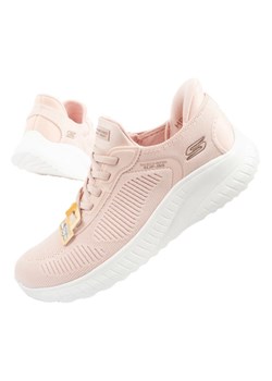 Buty Skechers Bobs Squad sneakersy Slip-ins 117497/LTPK różowe ze sklepu ButyModne.pl w kategorii Buty sportowe damskie - zdjęcie 184212221