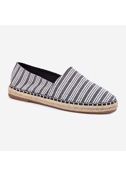 Espadryle Męskie Z Plecionką Granatowe niebieskie ze sklepu ButyModne.pl w kategorii Espadryle męskie - zdjęcie 184212300