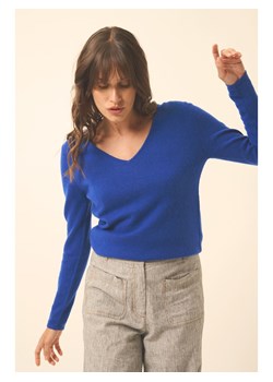 Just Cashmere Kaszmirowy sweter &quot;Joan&quot; w kolorze niebieskim ze sklepu Limango Polska w kategorii Swetry damskie - zdjęcie 184213282