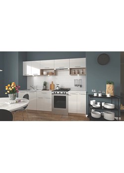 Zestaw mebli kuchennych - biały połysk + dąb sonoma 45x12x4 Z4-B65 ze sklepu Edinos.pl w kategorii Zestawy mebli kuchennych - zdjęcie 184213990