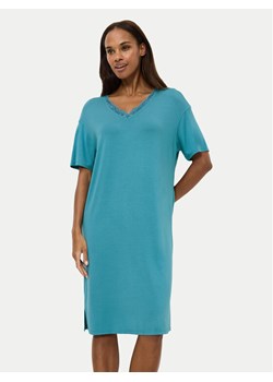 Triumph Koszula nocna Timeless Sensuality 10222628 Turkusowy Relaxed Fit ze sklepu MODIVO w kategorii Koszule nocne - zdjęcie 184214452