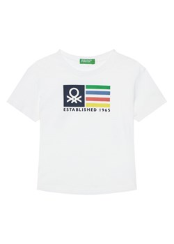 United Colors Of Benetton T-Shirt 3I1XG10HT Biały Regular Fit ze sklepu MODIVO w kategorii T-shirty chłopięce - zdjęcie 184214500