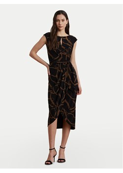 LAUREN RALPH LAUREN Sukienka koktajlowa 200973612001 Czarny Slim Fit ze sklepu MODIVO w kategorii Sukienki - zdjęcie 184214550