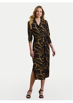 LAUREN RALPH LAUREN Sukienka koszulowa 200978812001 Czarny Straight Fit ze sklepu MODIVO w kategorii Sukienki - zdjęcie 184214552