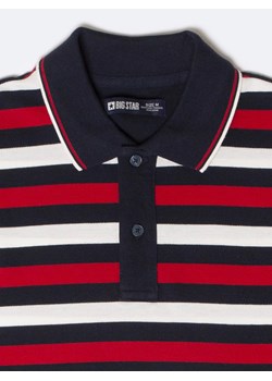 Koszulka męska polo w kolorowe paski Seulir 603 ze sklepu Big Star w kategorii T-shirty męskie - zdjęcie 184215283