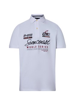 Andrew James Męska koszulka polo Mężczyźni Bawełna biały nadruk ze sklepu vangraaf w kategorii T-shirty męskie - zdjęcie 184215301