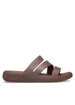 Klapki Crocs Getaway Strappy 209587 Brązowy ze sklepu eobuwie.pl w kategorii Klapki damskie - zdjęcie 184215502