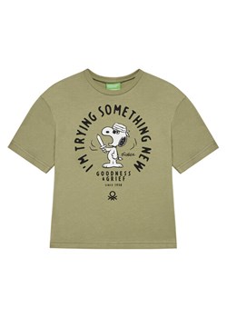 United Colors Of Benetton T-Shirt 3X1SC10NI Zielony Regular Fit ze sklepu MODIVO w kategorii T-shirty chłopięce - zdjęcie 184215774