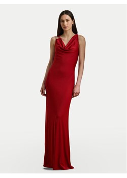 LAUREN RALPH LAUREN Sukienka wieczorowa 253971057002 Czerwony Slim Fit ze sklepu MODIVO w kategorii Sukienki - zdjęcie 184215834