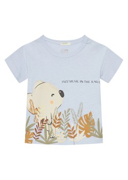 United Colors Of Benetton T-Shirt 3I1XA105R Błękitny Boxy Fit ze sklepu MODIVO w kategorii Kaftaniki i bluzki - zdjęcie 184215862