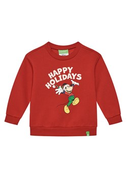 United Colors Of Benetton Bluza 3J73G10GN Czerwony Regular Fit ze sklepu MODIVO w kategorii Bluzy chłopięce - zdjęcie 184215874