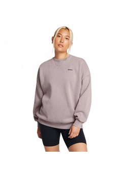 Damska bluza dresowa nierozpinana bez kaptura Under Armour UA Icon Hwt Flc Os Crew - beżowa ze sklepu Sportstylestory.com w kategorii Bluzy damskie - zdjęcie 184216623