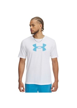 Męski t-shirt z nadrukiem Under Armour UA Reflective Big Logo - biały ze sklepu Sportstylestory.com w kategorii T-shirty męskie - zdjęcie 184216664
